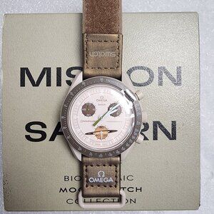 Swatch X Omega Bioceramic Moonswatch Mission To The SATURN